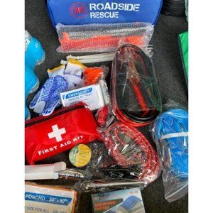 Roadside Emergency Assistance Car Kit - Packed 110 Premium Pieces & Rugged Bag